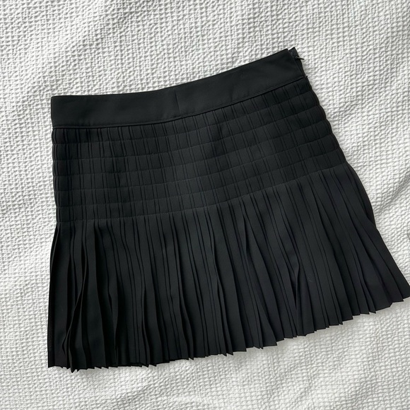 J. Crew Dresses & Skirts - JCREW pleated lattice black skirt